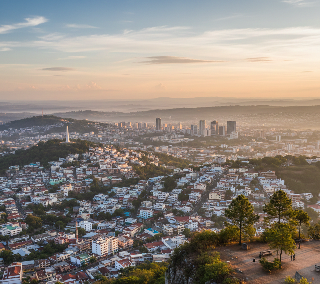 Vista panorámica de Tegucigalpa desde el Cerro Juana Laínez